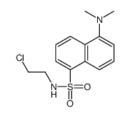 N-(2-chloroethyl)-5-(dimethylamino)naphthalene-1-sulfonamide结构式