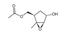 acetic acid (1S,2R,4S,5R)-4-hydroxy-1-methyl-6-oxa-bicyclo[3.1.0]hex-2-ylmethyl ester结构式