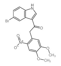 Ethanone,1-(5-bromo-1H-indol-3-yl)-2-(4,5-dimethoxy-2-nitrophenyl)- picture