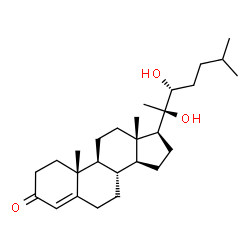 20,22-dihydroxycholest-4-en-3-one Structure