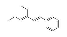 (1E,3E)-3-ethyl-1-phenyl-1,3-hexadiene结构式