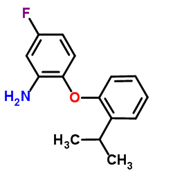 5-Fluoro-2-(2-isopropylphenoxy)aniline结构式