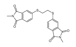 2-methyl-5-[2-(2-methyl-1,3-dioxoisoindol-5-yl)sulfanylethylsulfanyl]isoindole-1,3-dione Structure