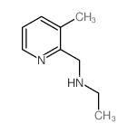 乙基-(3-甲基-吡啶-2-甲基)-胺结构式