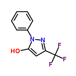 1-Phenyl-3-(trifluoromethyl)-1H-pyrazol-5-ol Structure