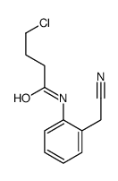 4-chloro-N-[2-(cyanomethyl)phenyl]butanamide结构式