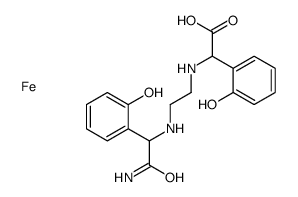 [α-[[2-[[2-amino-1-(2-hydroxyphenyl)-2-oxoethyl]amino]ethyl]amino]-2-hydroxybenzeneacetato(3-)]iron结构式