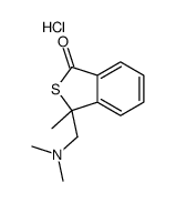 3-[(dimethylamino)methyl]-3-methyl-2-benzothiophen-1-one,hydrochloride结构式