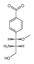 (2RS,3RS)-2-amino-3-methoxy-3-(4-nitro-phenyl)-propan-1-ol结构式