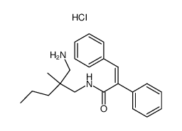 (Z)-N-(2-Aminomethyl-2-methyl-pentyl)-2,3-diphenyl-acrylamide; hydrochloride Structure