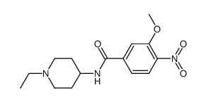 N-(1-ethyl-4-piperidyl)-3-methoxy-4-nitro-benzamide Structure