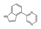 4-pyrazin-2-yl-1H-indole结构式