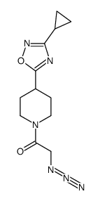 2-azido-1-[4-(3-cyclopropyl[1,2,4]oxadiazol-5-yl)piperid-1-yl]ethanone Structure