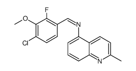 [(4-chloro-2-fluoro-3-methoxyphenyl)methylene]-2-methylquinolin-5-amine Structure