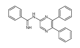 N-(5,6-diphenyl-pyrazin-2-yl)-benzamidine结构式