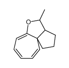 4-Methyl-2,3,3a,4-tetrahydro-1H-5-oxa-cyclopenta[c]azulene Structure