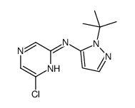 N-(1-(叔丁基)-1H-吡唑-5-基)-6-氯吡嗪-2-胺结构式