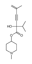 (1-methyl-4-piperidyl) 2-hydroxy-5-methyl-2-propan-2-yl-hex-5-en-3-yno ate Structure