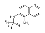 5-Amino-6-(methylamino-d3)quinoline structure