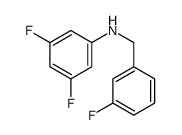 3,5-Difluoro-N-(3-fluorobenzyl)aniline结构式
