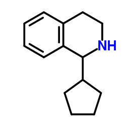 1-Cyclopentyl-1,2,3,4-tetrahydroisoquinoline结构式
