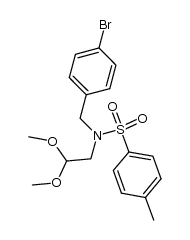 N-(4-bromobenzyl)-N-(2,2-dimethoxyethyl)-4-methylbenzenesulfonamide structure