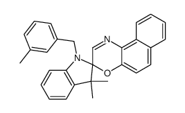 1-(3-methylbenzyl)-3,3-dimethylspiro[indoline-2,3'-[3H]-naphtho[2,1-b](1,4)-oxazine] Structure