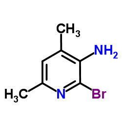 2-Bromo-4,6-dimethylpyridin-3-amine structure