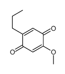 2-methoxy-5-propylcyclohexa-2,5-diene-1,4-dione结构式