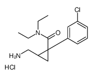 [(1S,2R)-2-(3-chlorophenyl)-2-(diethylcarbamoyl)cyclopropyl]methylazanium,chloride Structure