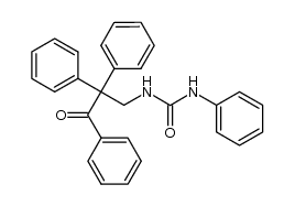 1-(3-oxo-2,2,3-triphenylpropyl)-3-phenyl-urea结构式