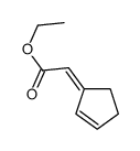 ethyl 2-cyclopent-2-en-1-ylideneacetate Structure