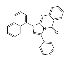 1-naphthalen-1-yl-3-phenylimidazo[2,1-b]quinazolin-5-one Structure