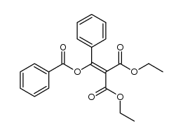(α-benzoyloxy-benzylidene)-malonic acid diethyl ester结构式
