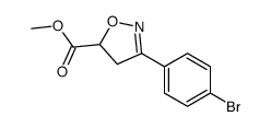 methyl 3-(4-bromophenyl)-4,5-dihydroisoxazole-5-carboxylate Structure