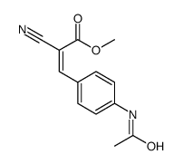 methyl 3-(4-acetamidophenyl)-2-cyanoprop-2-enoate结构式