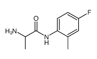 N~1~-(4-fluoro-2-methylphenyl)alaninamide(SALTDATA: HCl)结构式