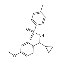 N-[cyclopropyl(4-methoxyphenyl)methyl]-4-methylbenzenesulfonamide Structure