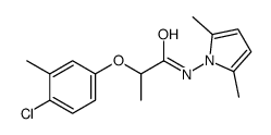 2-(4-chloro-3-methyl-phenoxy)-N-(2,5-dimethylpyrrol-1-yl)propanamide结构式