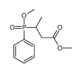 methyl 3-[methoxy(phenyl)phosphoryl]butanoate Structure