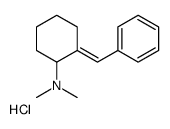 (2E)-2-benzylidene-N,N-dimethylcyclohexan-1-amine,hydrochloride结构式