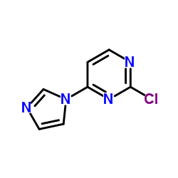 2-Chloro-4-(1H-imidazol-1-yl)pyrimidine structure