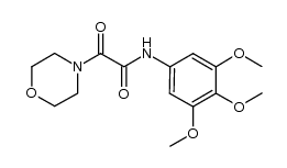 N-(3,4,5-trimethoxyphenyl)-2-(4-morpholinyl)-2-oxoacetamide结构式