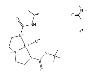 K[Ni(bis[(N'-tert-butylureido)-N-ethyl]-N-methylamine(-2H))(hydroxo)]*DMA Structure