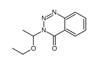 3-(1-ethoxyethyl)-1,2,3-benzotriazin-4-one结构式