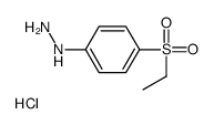 [4-(Ethylsulfonyl)phenyl]hydrazine hydrochloride (1:1)结构式