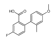 5-fluoro-2-(4-methoxy-2-methylphenyl)benzoic acid结构式