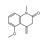 3,4-Dihydro-5-methoxy-1-methyl-4-methylen-2(1H)-chinolinon Structure