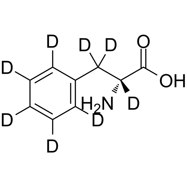 D-Phenylalanine-d8 Structure