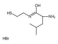 (2S)-2-amino-4-methyl-N-(2-sulfanylethyl)pentanamide,hydrobromide结构式